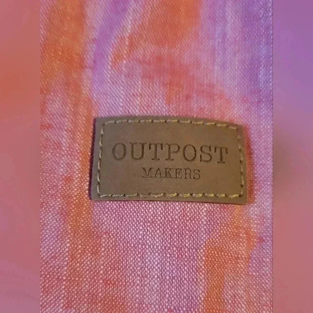 Buckle Exclusive Outpost Makers Mens Large, Salmon Color, Long Sleeve, Button Up - Picture 6 of 7
